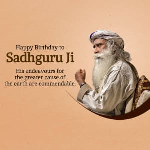 Jaggi Vasudev Birthday graphic