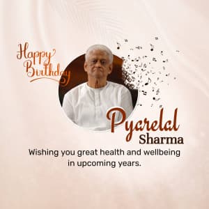 Pyarelal Ramprasad Sharma Birthday image