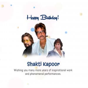 Shakti Kapoor Birthday graphic