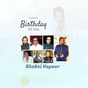 Shakti Kapoor Birthday flyer