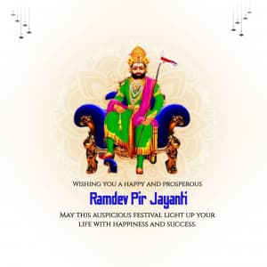 Ramdev Pir Jayanti flyer