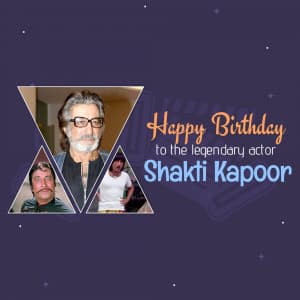 Shakti Kapoor Birthday poster