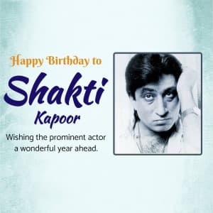 Shakti Kapoor Birthday event poster