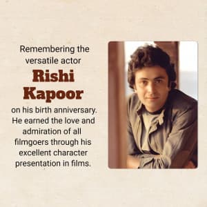 Rishi Kapoor Jayanti illustration