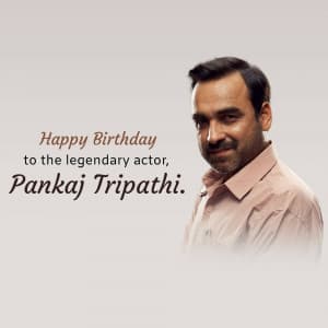 Pankaj Tripathi Birthday poster Maker