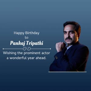 Pankaj Tripathi Birthday event advertisement