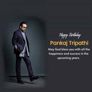 Pankaj Tripathi Birthday flyer