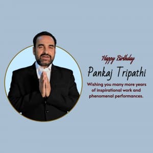 Pankaj Tripathi Birthday banner