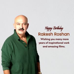 Rakesh Roshan Birthday graphic