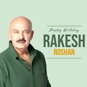 Rakesh Roshan Birthday flyer