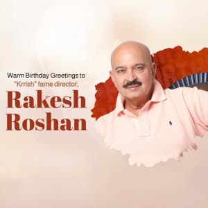 Rakesh Roshan Birthday banner