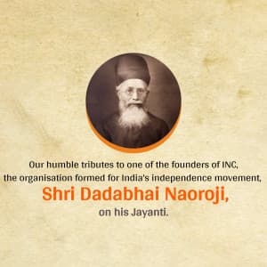 Dadabhai Naoroji Janm Jayanti illustration