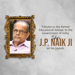 Jayant Pandurang Naik Jayanti flyer