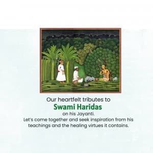 Swami Haridas Jayanti illustration