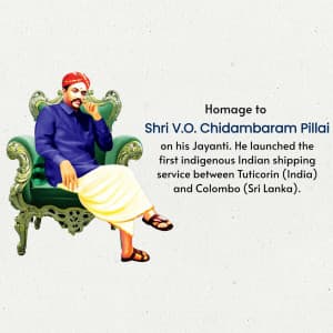 V. O. Chidambaram Pillai Jayanti graphic