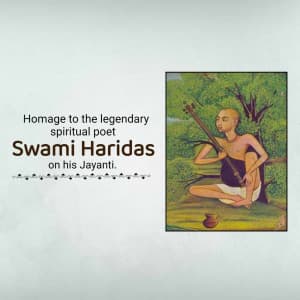 Swami Haridas Jayanti image
