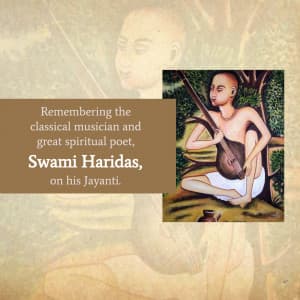 Swami Haridas Jayanti banner