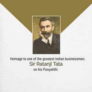 Sir Ratanji Tata Punyatithi event advertisement