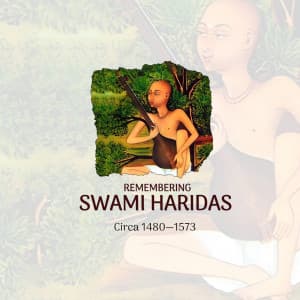 Swami Haridas Jayanti poster