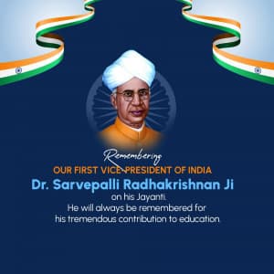 Sarvepalli Radhakrishnan Jayanti banner