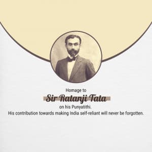 Sir Ratanji Tata Punyatithi graphic