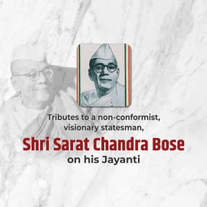 Sarat Chandra Bose Jayanti graphic