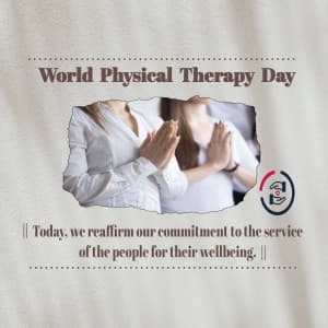 World Physical Therapy Day advertisement banner