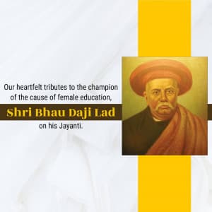 Bhau Daji Lad Jayanti graphic