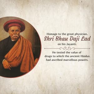 Bhau Daji Lad Jayanti image