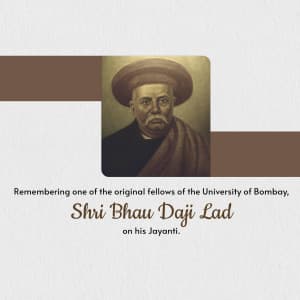 Bhau Daji Lad Jayanti poster