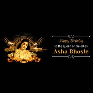 Asha Bhosle Birthday event advertisement