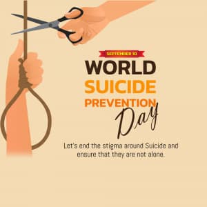 World Suicide Prevention Day event advertisement