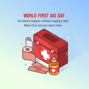 World First Aid Day marketing flyer