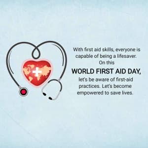 World First Aid Day Facebook Poster
