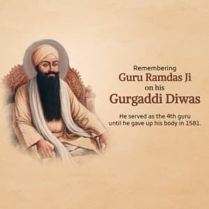 Guru Ram Das Gurgaddi Diwas flyer