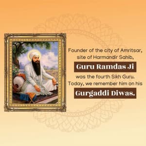 Guru Ram Das Gurgaddi Diwas event poster