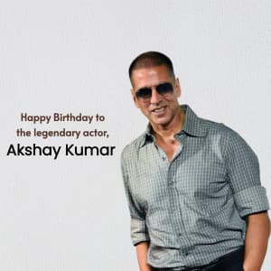 Akshay Kumar Birthday illustration