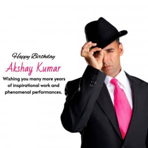 Akshay Kumar Birthday graphic