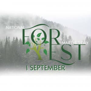 National Forest Martyrs Day graphic