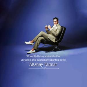 Akshay Kumar Birthday flyer