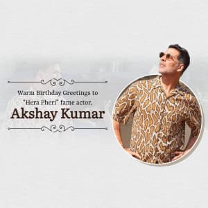 Akshay Kumar Birthday banner