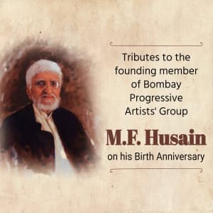 M. F. Husain Jayanti image