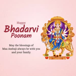 Bhadarvi Poonam event poster