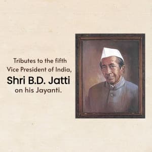 B.D Jatti Jayanti illustration