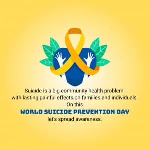 World Suicide Prevention Day event poster