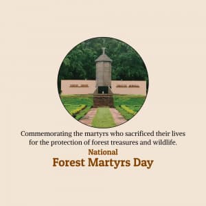 National Forest Martyrs Day flyer