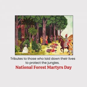National Forest Martyrs Day banner