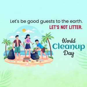 World Cleanup Day marketing flyer