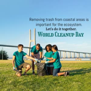 World Cleanup Day Facebook Poster