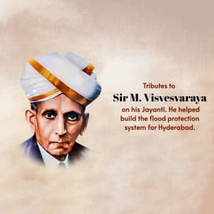Mokshagundam Visvesvaraya Jayanti graphic